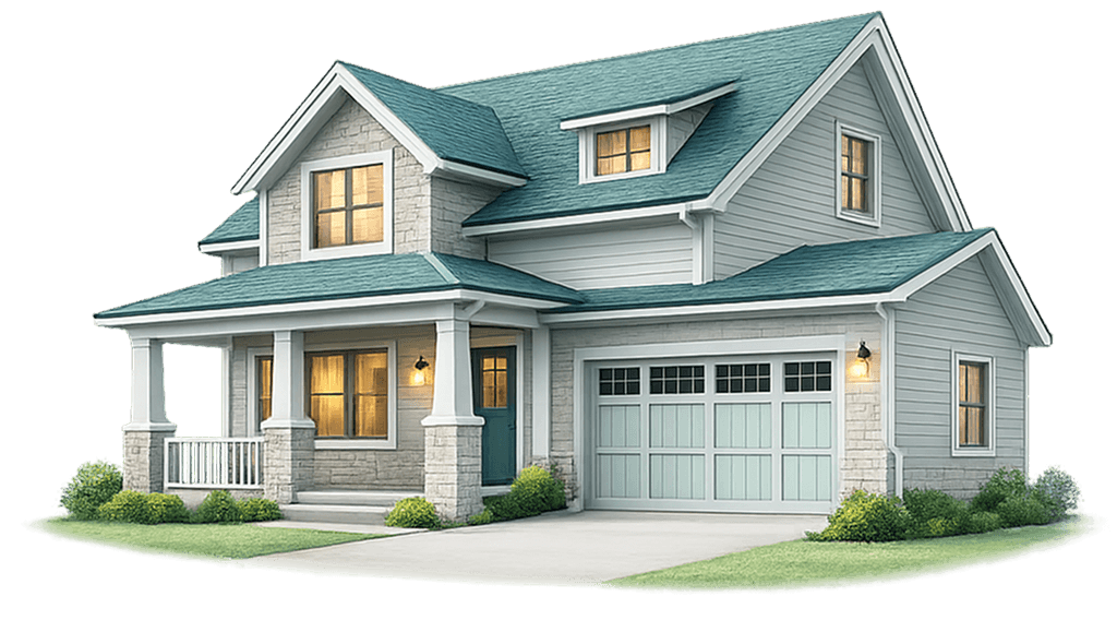 Modern house illustration